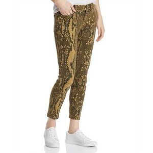 CURRENT/ELLIOTT / THE STILETTO SNAKESKIN PRINT SKINNY JEANS